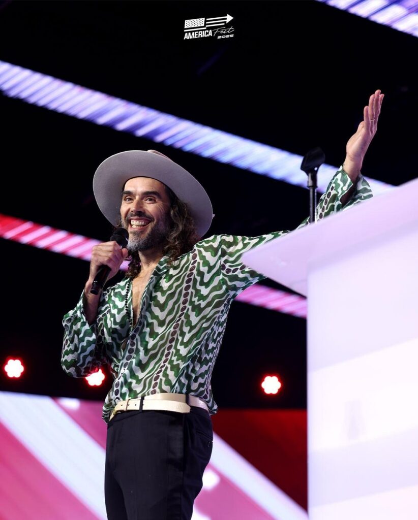 Russel Brand at Turning Point USA – you all know he's a rapist, right? Just like your president.